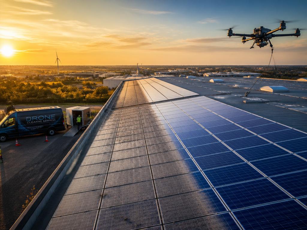 Industriële reiniging zonnepanelen - Oost-Vlaanderen